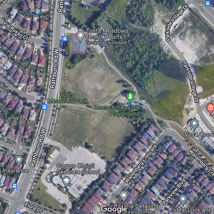 Zonta Meadows Park — satellite view